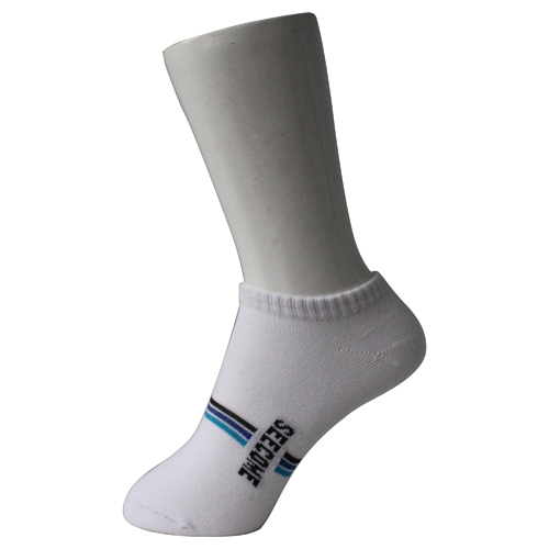 White Antibacterial Low Cut Socks