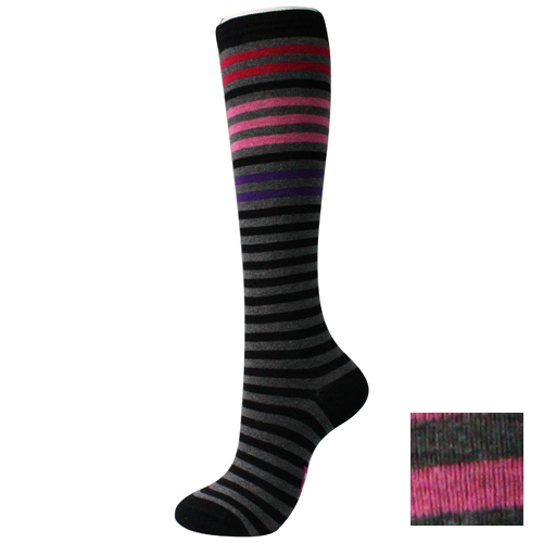 Dark Grey Ladies' Knee High Socks