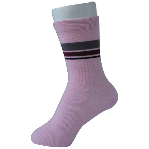 Ladies' Pink Stripe Socks