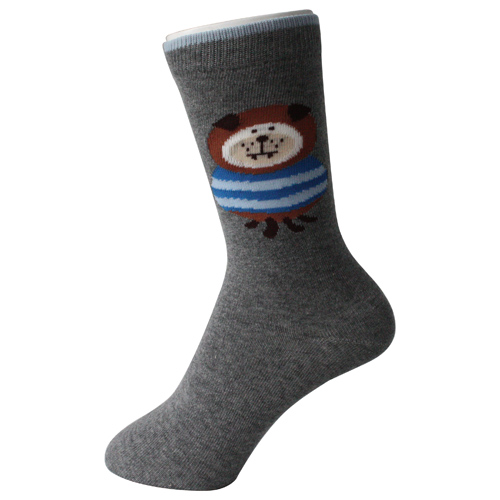 Grey Bear Boy Socks