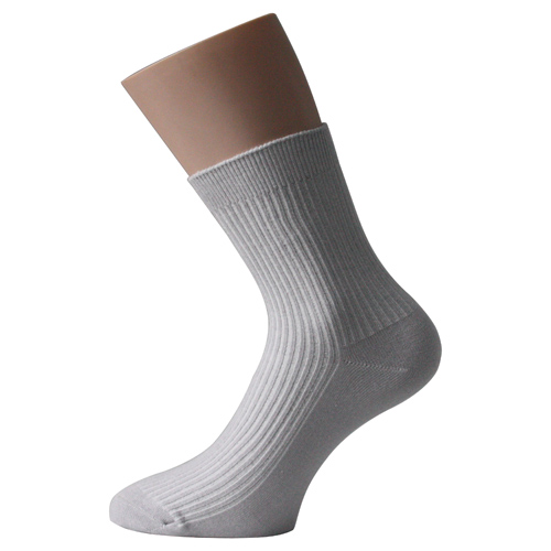 Grey Diabetic Ankle Socks