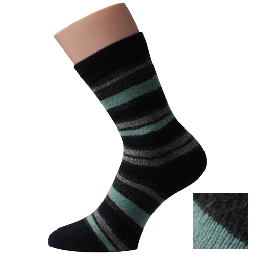 Mens Striped Ankle Socks Woolen