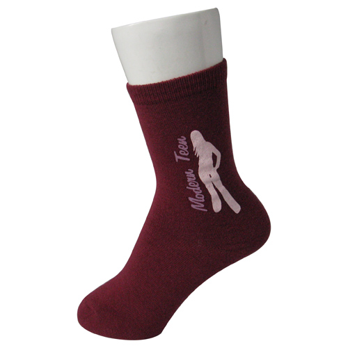 Ladies' Rubber Decoration Socks