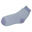 One Side Plumy Water Stripe Socks