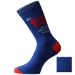 Blue Men's Athletic Socks Mid-calf length