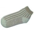 Straight stripe plumy sock